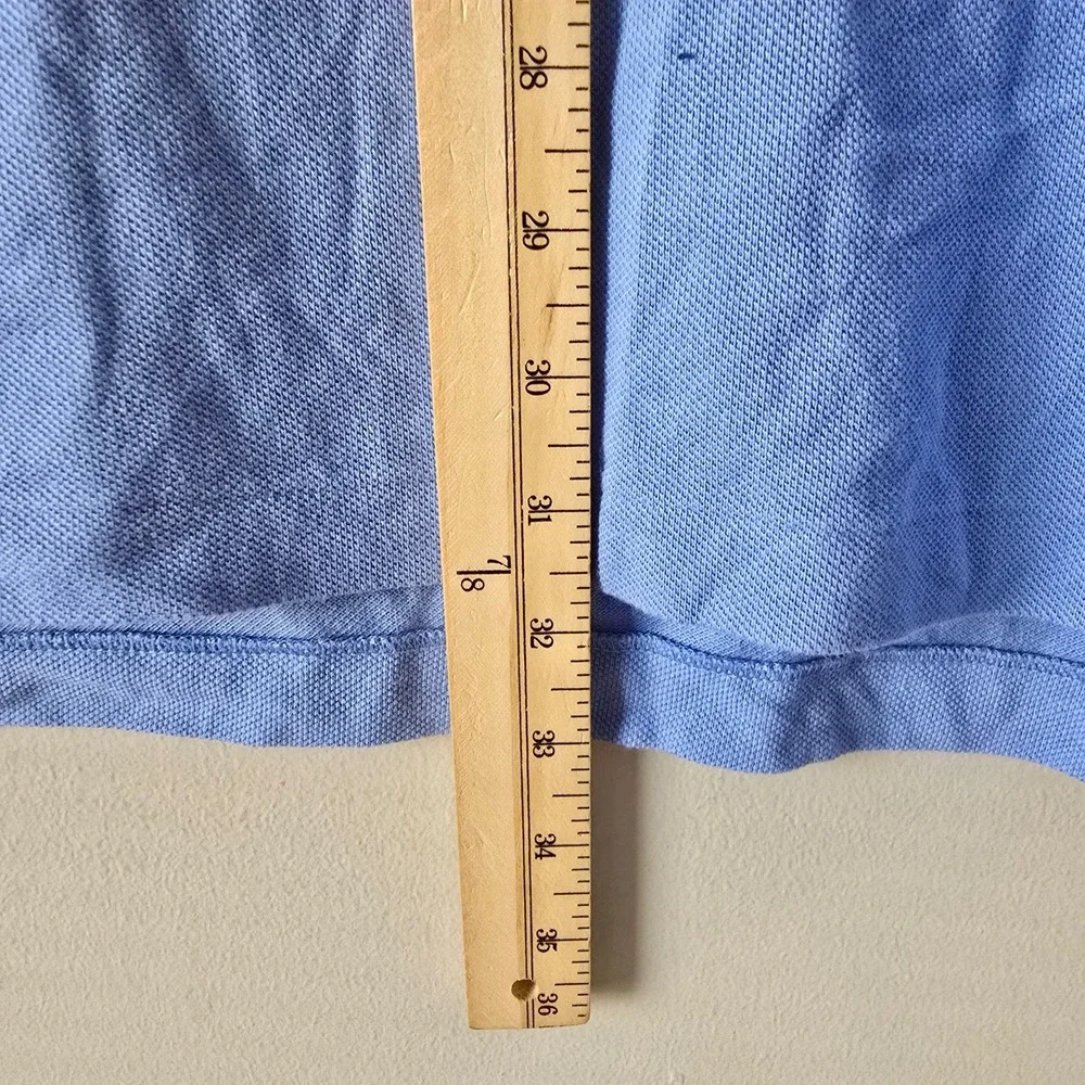 Polo Ralph Lauren Mens XXL Classic Fit Light Blue Cotton Mesh Polo Shirt NWT